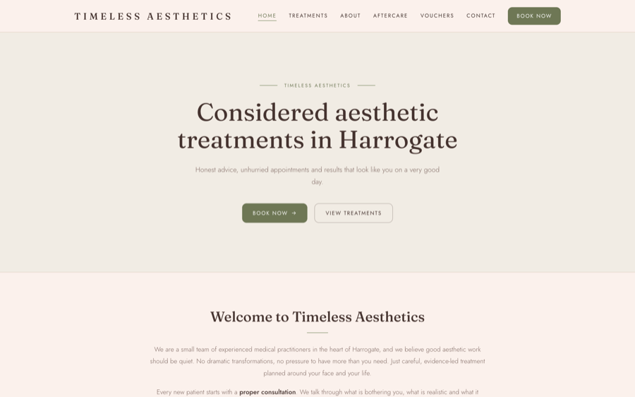 The Blush website theme